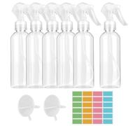 6 pezzi 200 ml Spruzzino Nebulizzatore Piccolo, Nebulizzazione Fine Spruzzini Nebulizzatori Vuoti con 24 Etichette e 2 Imbuti, PET Flacone Spray Vuoto, Bottiglia Spray per La Pulizia Della Casa