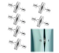 6 Pezzi 20mm Fermatende Magnetiche per Tende, Clip Magnetiche per Tende, Fermatende Calamita, Design in Lega, Magneti Potenti, Facili da Installare, Adatti per Tende e Tendaggi in Casa e Ufficio
