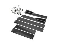 6 Pezzi 2m/2,2m Minigonne Laterali Universali Pannelli Di Estensione Rocker Splitter Per Labbra Paraurti Spoiler Per Rosso Carbonio Nero Auto Minigonne Laterali(Carbon fiber 2m)