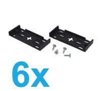 6 Pezzi (3 Set) YOU.S Supporti Per Targhe Senza Cornice