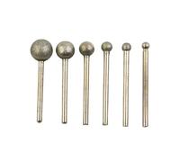 6 pezzi 4 mm-12 mm punta da trapano a sfera rotonda diamantata mola for intaglio strumento di perforazione