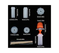 6 pezzi - 6 pezzi Affettatrice per frutta in plastica per cucinare in modo creativo Decorazioni per alimenti vegetali