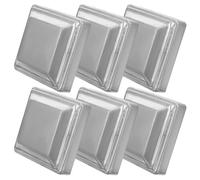 6 pezzi 80x80mm tappi for pali di recinzione in ferro coperture decorative for ringhiere parti metalliche tappi copri ringhiere accessori