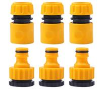 6 pezzi ABS connettore rapido for tubo flessibile da giardino 3/4-1/2 "e 1/2" connettori for tubi flessibili estremità doppio accoppiamento maschio adattatore giunto set di estensori for tubo