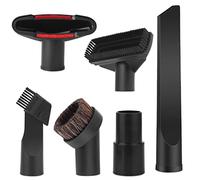 6 Pezzi Accessori Aspirapolvere Universale - Beccuccio Aspirapolvere Accessori Spazzole, Spazzola Aspirapolvere Universale Compatibile con Aspirapolvere Diametro 32mm e 35mm, Nero