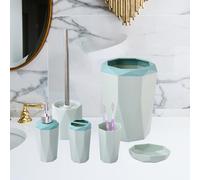 6 pezzi Accessori per il bagno Set semplice porta spazzolino da denti per