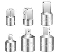 6 Pezzi Adattatore Bussola, Adattatore 1/2" a 3/8", 3/8" a 1/2", 1/2" a 1/4", 1/4" a 1/2", 1/4" a 3/8", 3/8" a 1/4", Adattatori Adattatore per Chiave Cricchetto