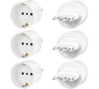 6 pezzi adattatore da viaggio Europa/Germania a Italia, adattatore presa tipo-L, adattatore da viaggio, spina da viaggio per Italia, Siria, Nero