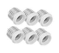 6 Pezzi, Adattatore Portalampada E40 a E27, Conversione Versatile | Metallo e Pbt, Leggero e Compatto, per Presa E27 e Lampadina, Uso in Vari Ambienti