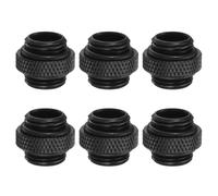 Adattatore Refrigerazione 6pcs G1/4\" M/F 1.57\" per Fitting, Argento