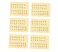 6 Pezzi Adesivi per Kalimba Note Musicali e Facili da Leggere per Iniziare per Apprendere Scale e Accordi