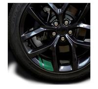 6 pezzi adesivi riflettenti for cerchioni for auto in vinile Hash Mark Stripe decalcomanie for mozzo ruota da corsa for dimensioni 18 "- 21" adesivo decorativo (Color : Verde)