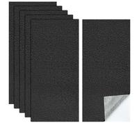 6 Pezzi Adesivo in Ecopelle, 10 x 20 cm Pelle Adesiva per Riparazioni, Rivestimento Ecopelle Autoadesivo, Pelle Artificiale Rinnovamento Toppa Adesiva per Divano per Divano, Sedili Auto, Borse