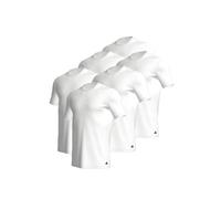 6 Pezzi Adidas Crew Neck T-Shirt Uomo Canottiera Collo Rotondo Cotone
