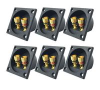 6 Pezzi Altoparlante Box Terminale Binding Post, 2 Vie Speaker Box Terminal Binding Post Connettore Subwoofer Connettori A Molla Car Stereo Vite Connettori Per Impianto Stereo Di Casa E Auto (Piazza)