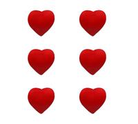 6 Pezzi Ammortizzatore a Forma di Cuore in Silicone | Rosso, Facile da Installare e Stabile, Riduce gli Urti, Accessorio per Gioco Confortevole