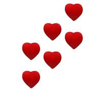 6 Pezzi Ammortizzatore a Forma di Cuore in Silicone | Rosso, Si Installa Facilmente e Resta Ben Fermo, Riduce gli Urti sulla Racchetta