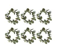 6 Pezzi Anelli per Tovaglioli, Portatovaglioli da Tavola, Fermagli per Tovaglioli in Foglia Lavorati a Mano, Riutilizzabili per Riunioni di Famiglia, Natale, Ringraziamento, Picnic, Decorazioni