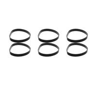 6 Pezzi Anello in Gomma per Ruota Bidone Spazzatura, Esterno Silenzioso | Riduce Attrito e Rumore, Scorrimento Fluido su Percorsi in Cemento, Nero Resistente alle Intemperie