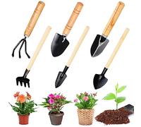 6 pezzi Attrezzi Giardinaggio,Mini Attrezzi da Giardino Giardinaggio Attrezzi,Attrezzi per Giardino per Utensili da Giardino come piante Trapianto e Sciogliere