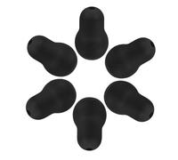 6 Pezzi Auricolari Sostitutivi in Silicone Nero per Stetoscopi | Compatibilità, Riutilizzabili, Finitura Liscia, Accessori di Ricambio per Professionisti e Medici