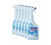 6 Pezzi Aurora Bagno Detergente Spray 750 ml Pulizia e Brillantezza per il Bagno