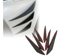 6 Pezzi Auto Spoiler Anteriore per Ford Transit Custom 2012-2022 2023 2024, Fibra di Carbonio Paraurti per auto Canard Canard Splitter Diffusore Valenza Spoiler Labbro