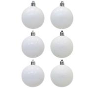 6 pezzi Balls natalizi ornamenti in plastica palline di Natale in plastica