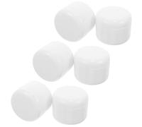 6 Pezzi Barattolo Cosmetico Ricaricabile 50ml in PP Bianco | Compatto e Perdite, Dosaggio Facile, Formato 50ml, Adatto a Crema Viso e Maschera