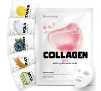 [6 Pezzi] BEAULIVERY Maschera Viso Coreana con Acido Ialuronico, set maschere viso coreane, maschere per il viso Idratanti