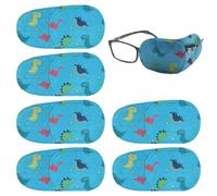 6 Pezzi Benda Occhio Pigro Bambini, Benda Occhiali Bambina Eye Patch Coprente per Occhio Pigro Ambliopia, Benda per Occhio per Occhiali che Curano Ambliopia per Gli Occhi Sinistro e Destro