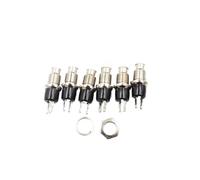 6 pezzi bianchi Piccoli pulsanti rotondi PBS-110/NO 2 piedi autoripristinanti Nessun interruttore di blocco Interruttore a pulsante 7MM Controls Switches
