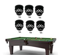 6 pezzi Biliardo Biliardo Biliardo Tasche Nero per Casa Gioco Biliardo Sale