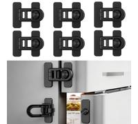 6 Pezzi Blocca Cassetti per Bambini, Blocco Sicurezza per Frigo con Adesivo | Chiusura Cassetti per Bambini Chiusure Sicurezza per Armadietto Chiudi Cassetti Bambini per Soggiorno Cucina Camera da Letto