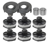 6 Pezzi Bobina 2 Cappuccio di Copertura e 2 Molla,Compatibile con Makita,Remplacement 18V dur181/RF/Z,195858-1/196145-9,Bobina filettata,diametro 1,6 mm,