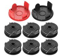 6 Pezzi Bobina a Filo per Tagliabordi, Bobina di Ricambio per Tosaerba, Compatibile con BOSCH ART30-36LI AdvancedGrassCut36 ART 24 24+ 27 27+ 30 30+(6 X Bobina Filo Decespugliatore + 2 X Coperchio）