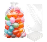 6 Pezzi Borsa da Appendere per Trasportare Palloncini, 150 x 250 cm Sacchetti Trasparenti per Palloncino di Trasporto, Grandi Sacchetti di Plastica per Feste, Compleanni, e Matrimoni