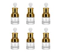 6 Pezzi Bottiglia Contagocce in Vetro Trasparente 20ml | Dosaggio Preciso e Meno Sprechi, per Profumi e Tinture, Alluminio, Viaggio, Campeggio e Laboratorio