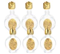6 Pezzi Bottiglie Sacre Decorative Mini 15ml in Vetro per Battesimo | Chiusura Ermetica, Ricaricabili e Portatili, Stile Romantico Elegante per Riti Religiosi e Casa