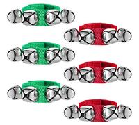 6 Pezzi Braccialetti di Natale Jingle Bell Bracciali da Polso Campane Campane di Natale Braccialetti per Accessori Festival di Natale