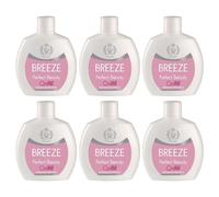 6 pezzi BREEZE Perfect Beauty Deodorante profumato squeeze senza gas 100ml