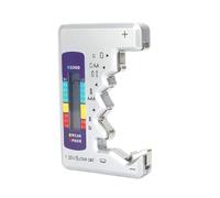6 pezzi BT886 Tester for batterie digitali Display AA/AAA/9V/1.5V Tester for capacità batterie a bottone Analizzatore di carico Strumento diagnostico(Silver)