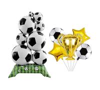 6 pezzi Calcio Decorazione Compleanno, Palloncino Calcio, Decorazione Compleanno Bambini, Palloncini Film in Alluminio, Decorazione Palloncino Festa Campione Di Calcio per Bambini Ragazzi Uomini