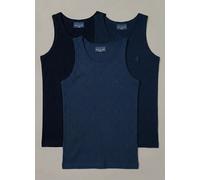 6 Pezzi Canottiera Bambino Spalla Larga 13021 Navigare in Cotone Pettinato