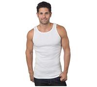 6 Pezzi Canottiera Coveri Uomo Spalla Larga ET1102 in Cotone Pettinato, Assortito (Blu, Grigio e Nero), 9/4XL