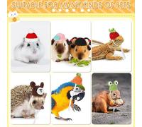 6 Pezzi Cappelli Da Criceto Decorativi Divertenti Morbidi Ornamenti Regalo