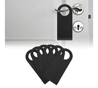 6 Pezzi Cartelli per Porta, Cartellino Nero Vuoto per Porta per Riunioni Telefoniche in Corso Cartello Non Disturbare per Porta della Stanza, 7,8 X 3,3 Pollici