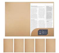 6 Pezzi Cartellina Portadocumenti A4, 350 gsm Cartelline Cartoncino con Tasche Scomparto, Cartelline Portadocumenti in Carta Kraft, Cartella Portadocumenti Carta, per Ufficio, Scuola, Casa