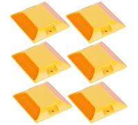 6 pezzi Catarifrangenti stradali, Indicatori riflettenti per pavimentazione stradale 3,7×3,7 pollici Indicatori riflettenti per borchie per vialetto Riflettori per vialetto