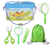6 pezzi cattura insetti per bambini, strumento di osservazione esplorazione della natura, kit per esplorare gli insetti all'aperto, kit cattura insetti per bambini dai 3 agli 8 anni